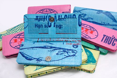 Why are fair trade products made from recycled rice bags good for the soul to purchase and use?
